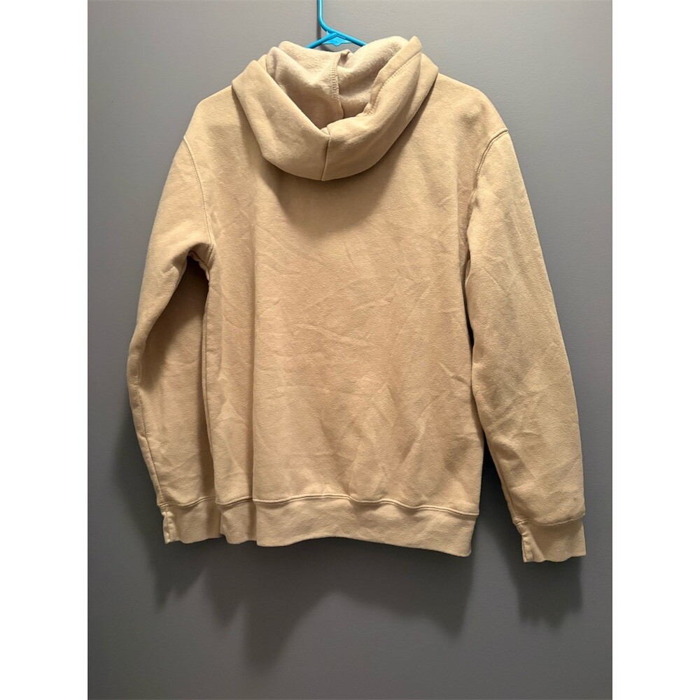 Disney Winnie the Pooh Hoodie Unisex Size L Beige Pullover Embroidered - Picture 4 of 10